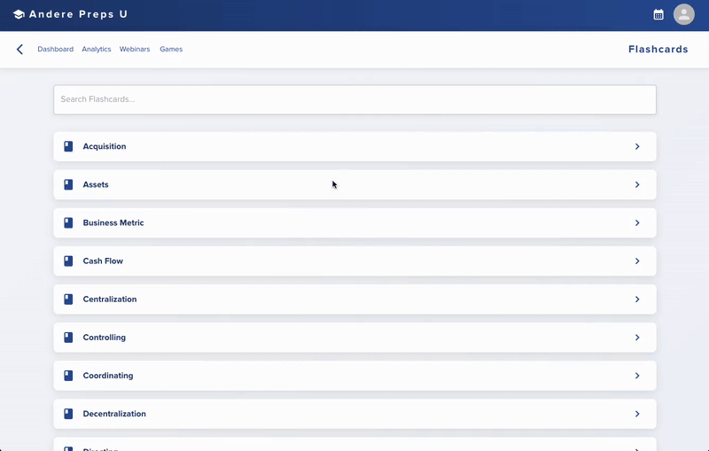 Flashcards Screenshot